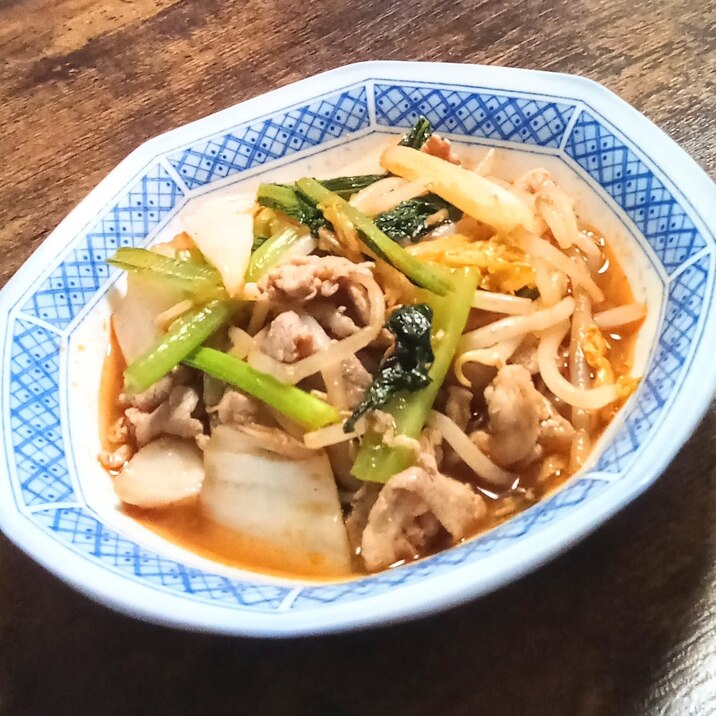 プチッと鍋で!豚キムチ〜毎日簡単〜
